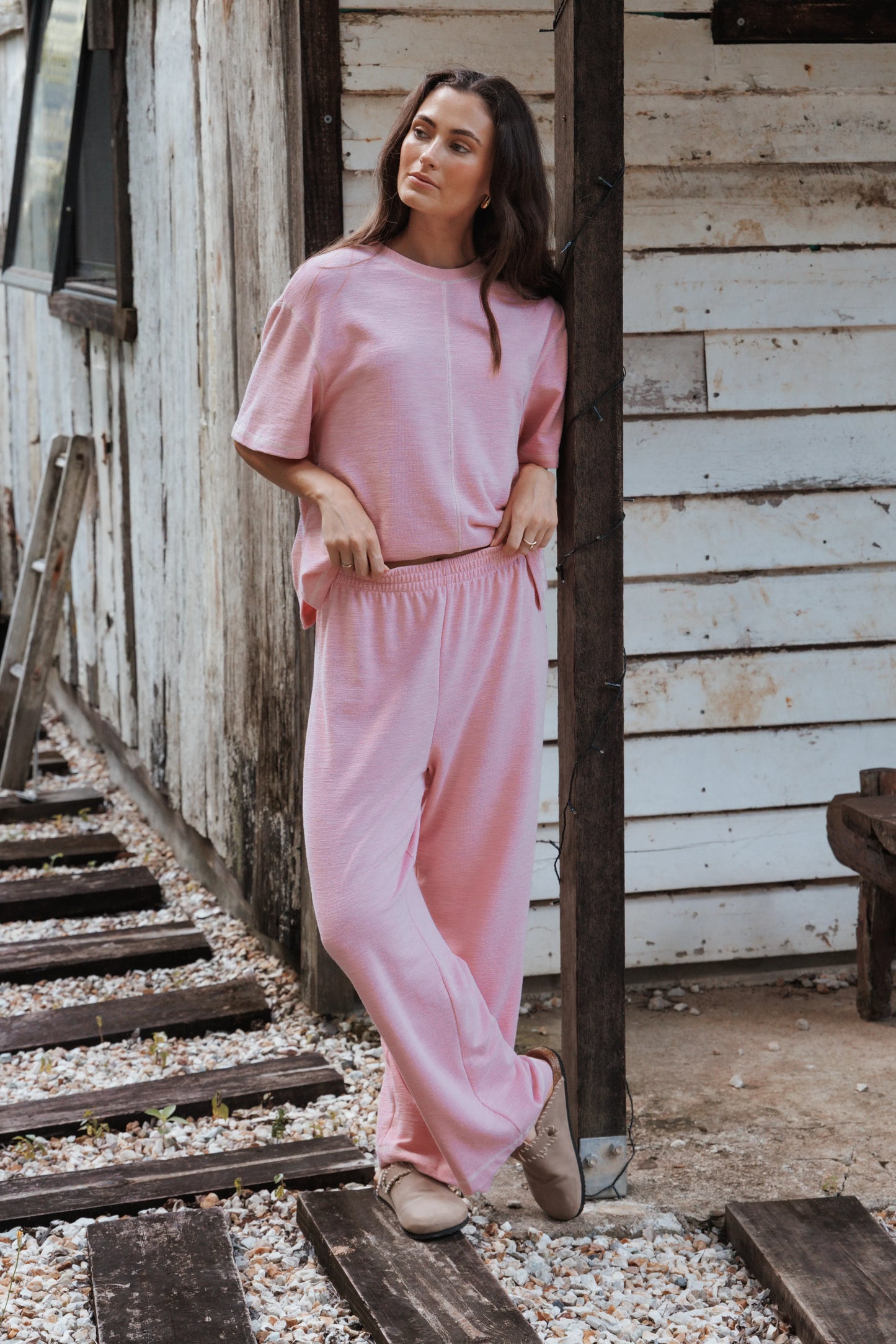 Angler Knit Set Pink