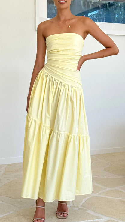 Lola Maxi Dress Yellow