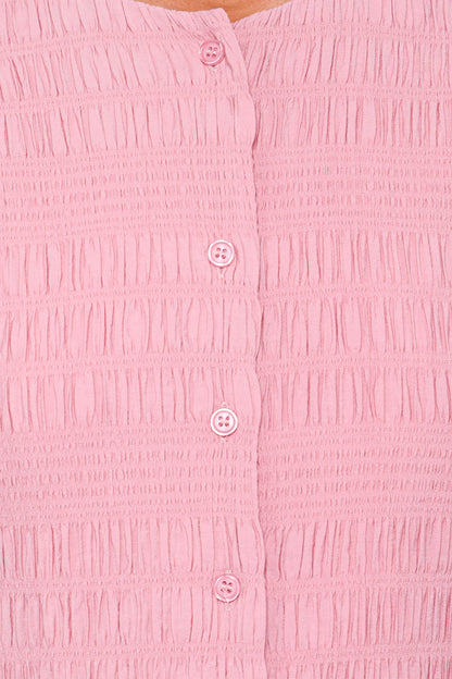 Amaya Long Sleeve Mini Dress Pink