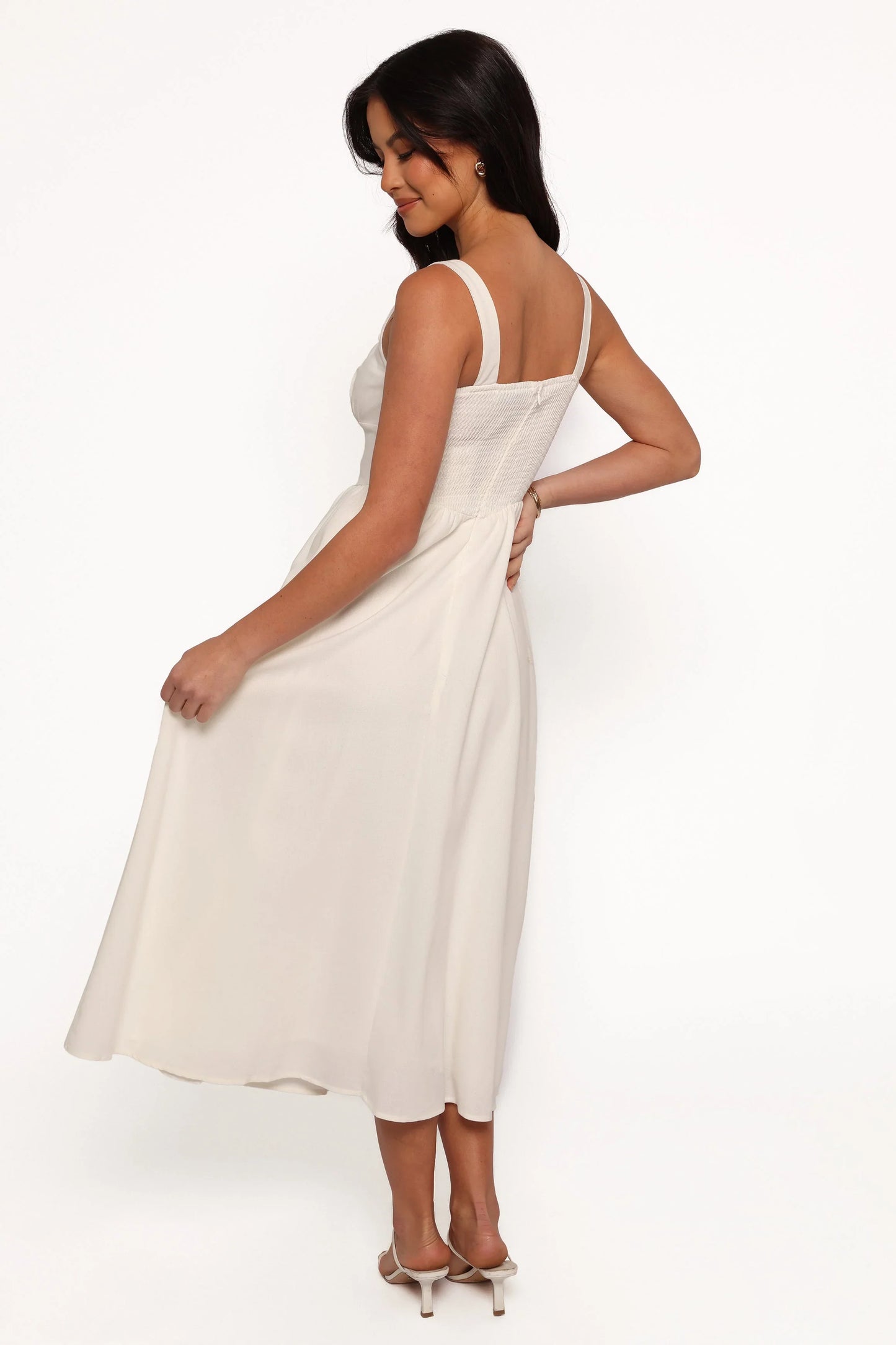 Kinslee Midi Dress White