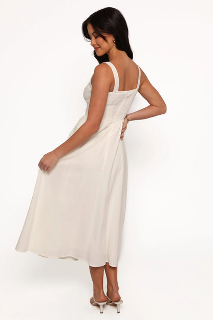Kinslee Midi Dress White