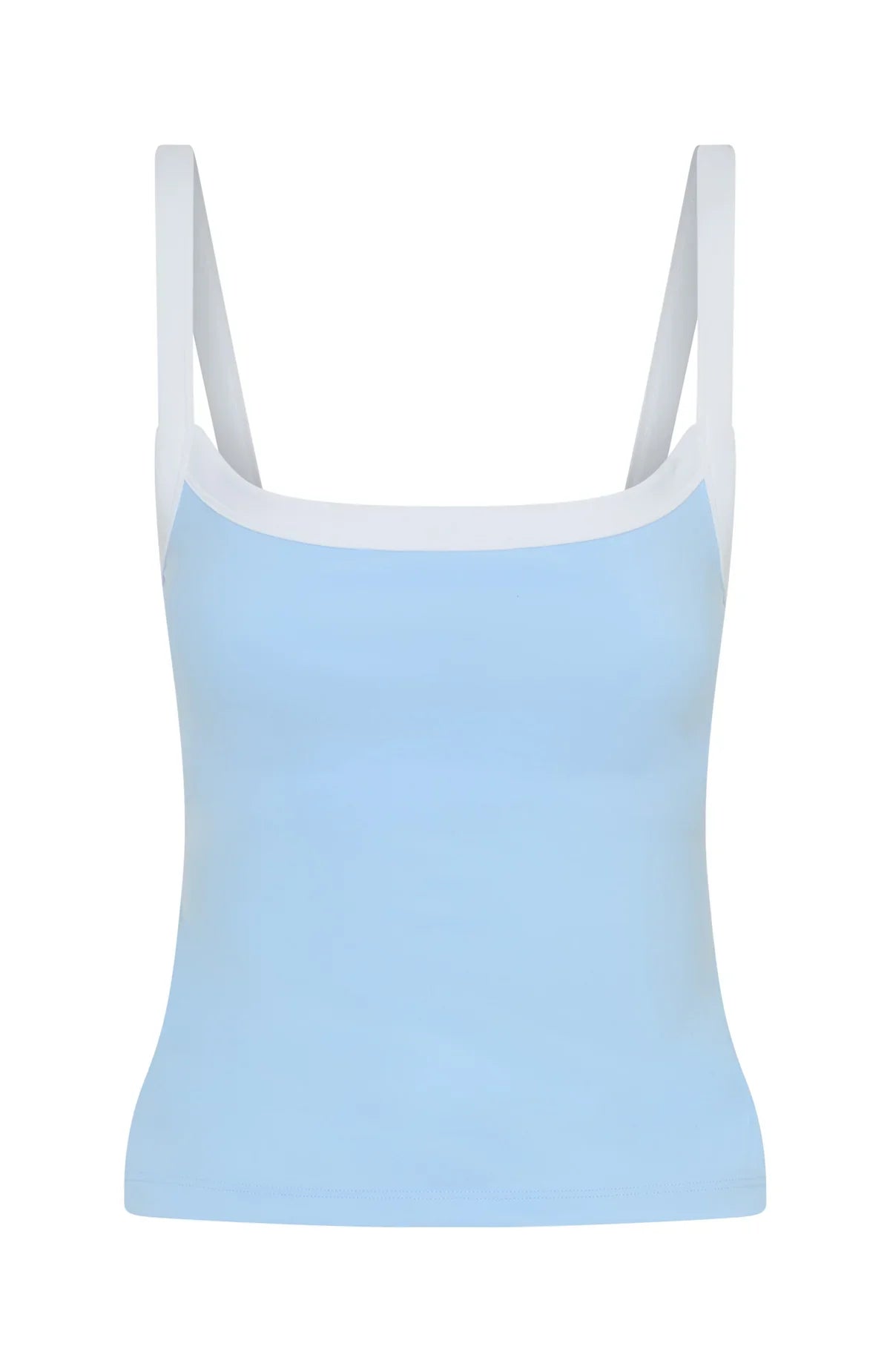 Nows The Time Active Tank Baby Blue White