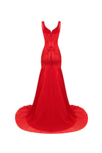 Gala Scarlet Mermaid Gown