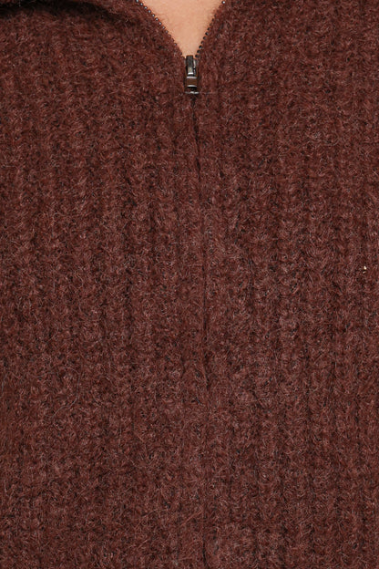 Miffy Zip Through Cardigan Chocolate