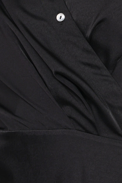 Verna Long Sleeve Maxi Dress Black