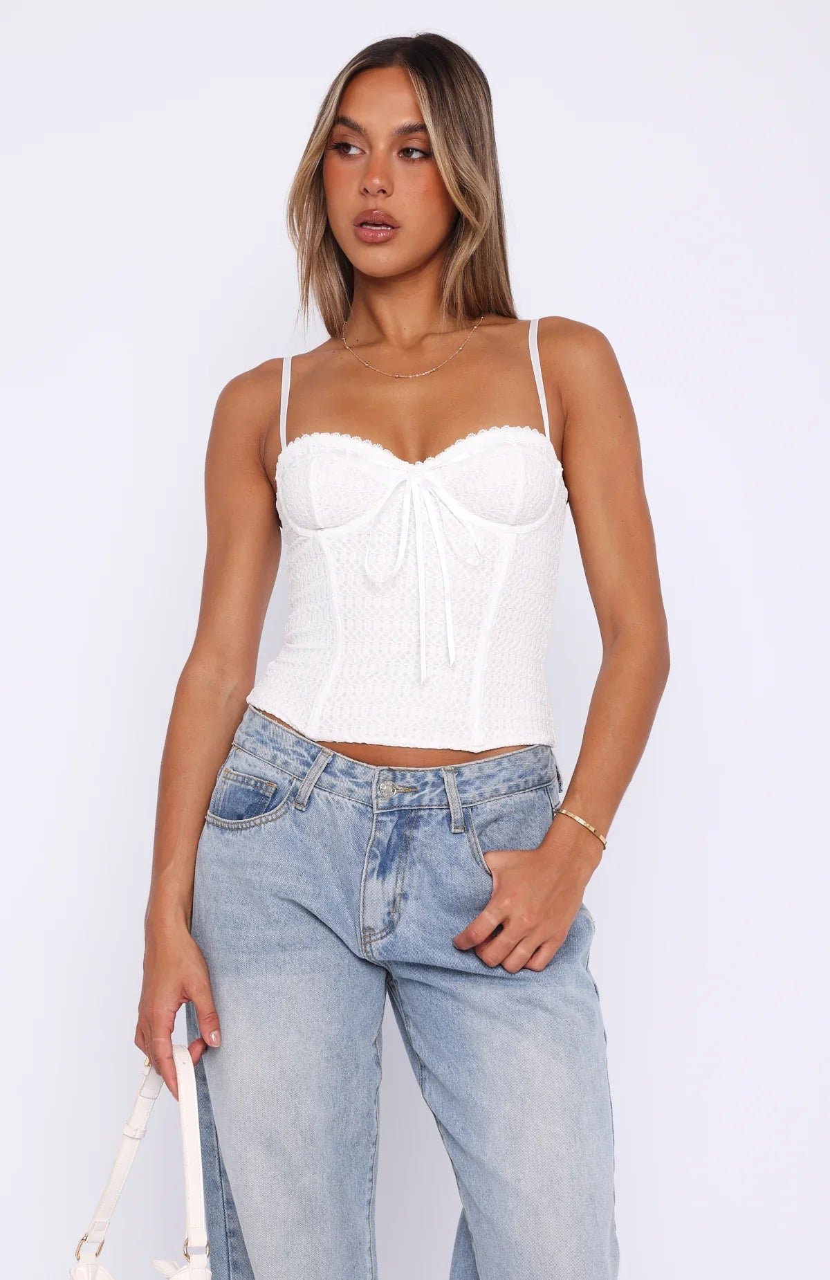 Way You Feel Bustier White