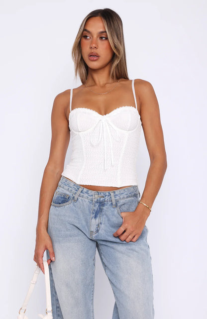 Way You Feel Bustier White