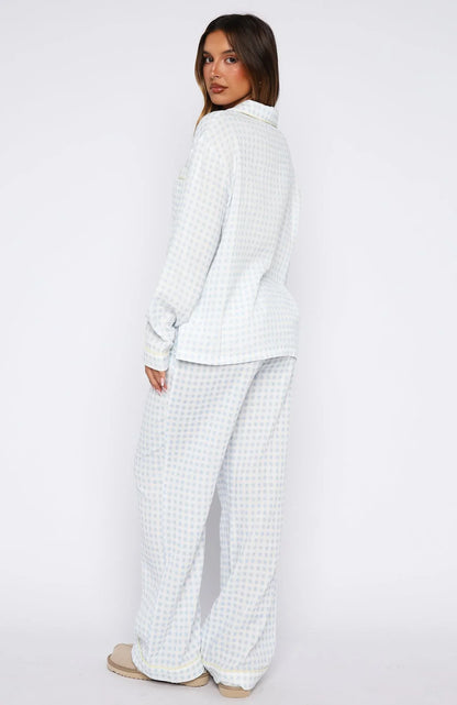 Shes Got This Pyjama Pants Sky Blue Gingham