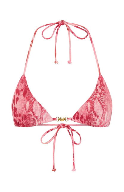 Anoki Bikini Top Berry Leopard