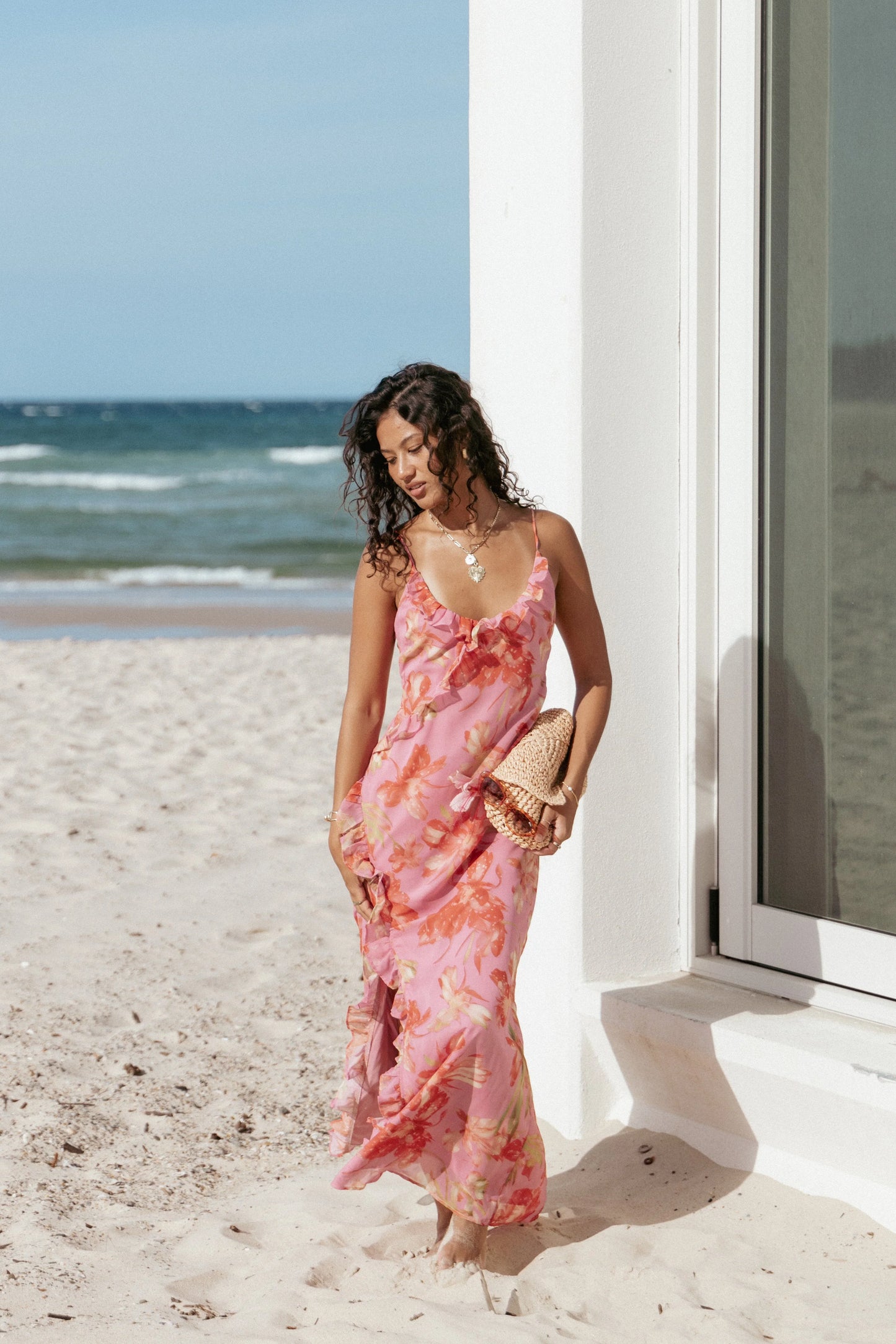 Charli Maxi Dress Tropical Floral