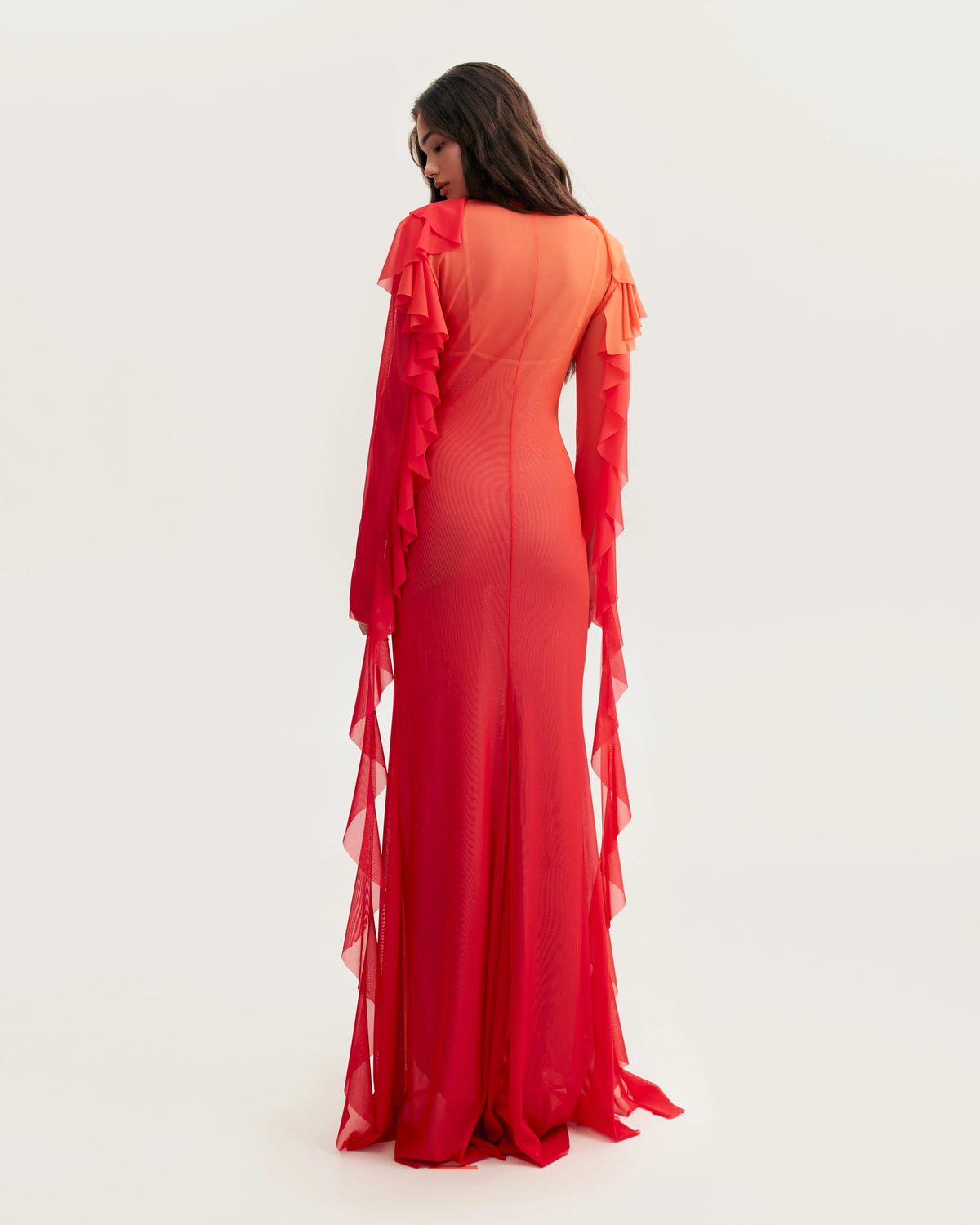 Flowy coral maxi dress Xo Xo