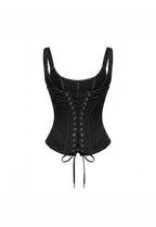 Sculpting black low waist corset