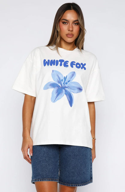 Got That Glow Oversized Tee White