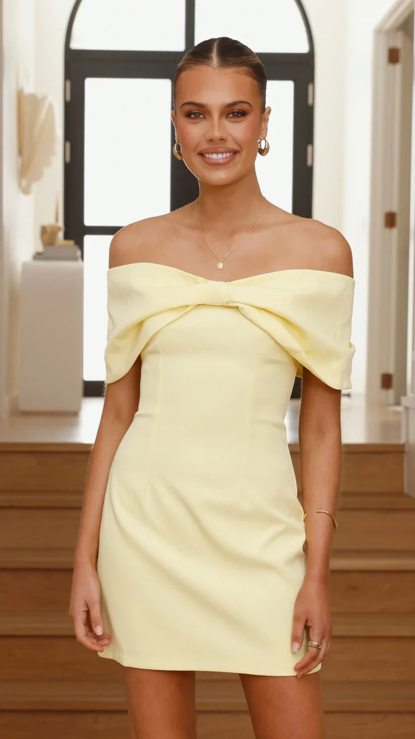 Mia Mini Dress Yellow