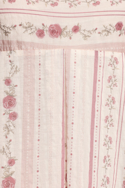Amaris Maxi Dress Ivory Mauve Floral