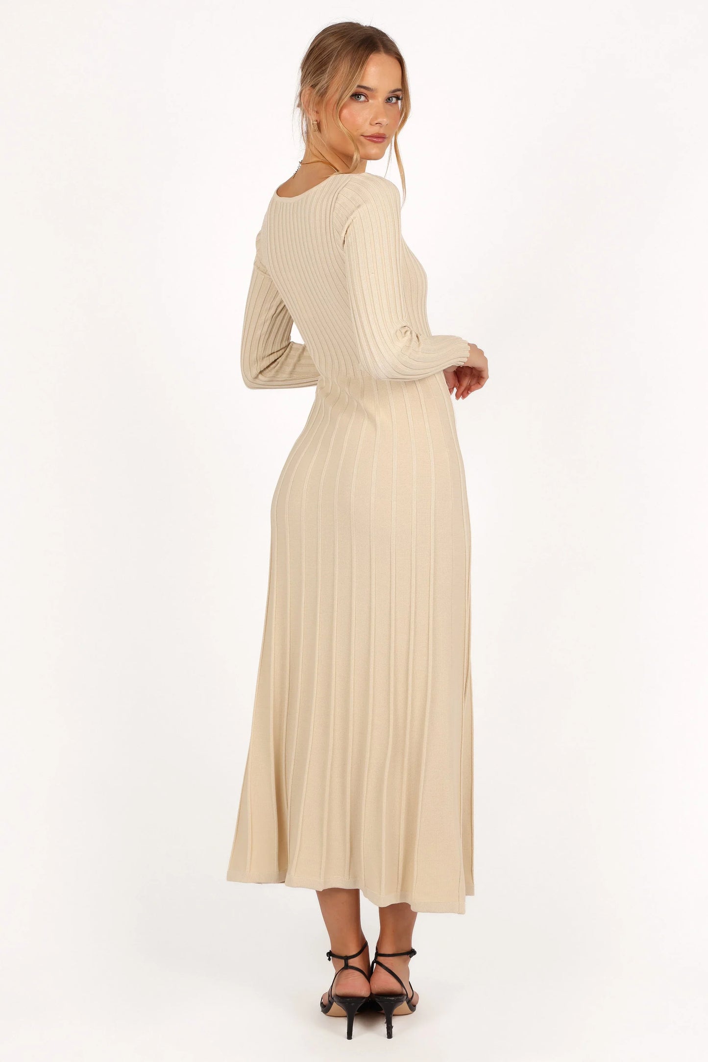 Alison Long Sleeve Maxi Dress Cream
