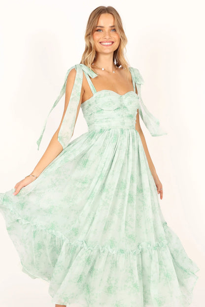 Floret Midi Dress Sage