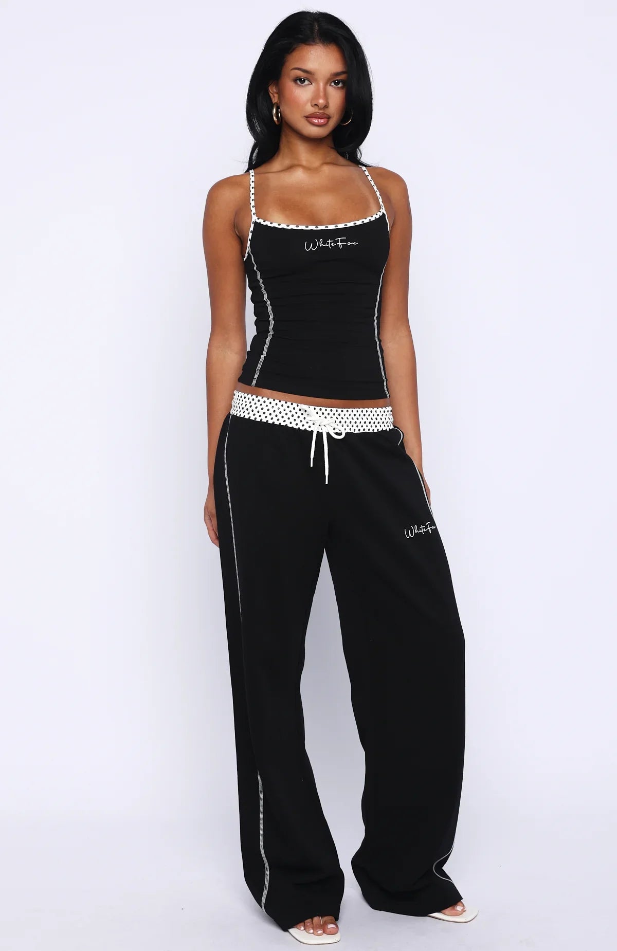 Pure Attraction Singlet Top Black
