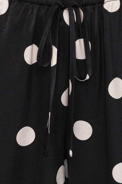 Belinda Drawstring Pant Black Cream