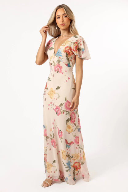 Viola Maxi Dress Sand Pink