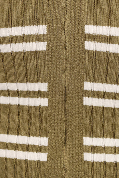 Eliana Long Sleeve Midi Dress Olive