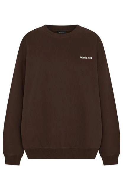 Test Drive Oversized Sweater Chocolate