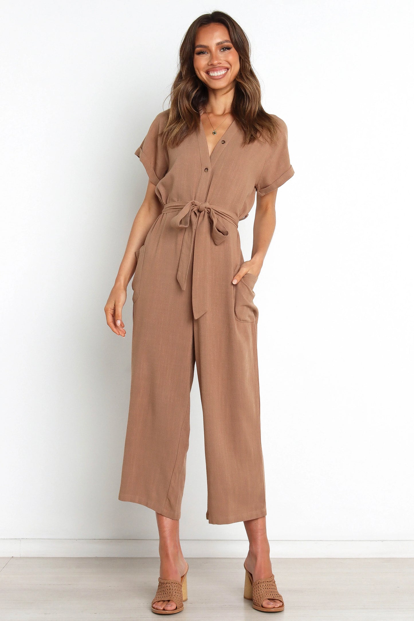 Archie Jumpsuit Mocha