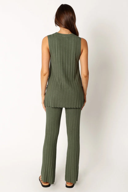 Silvie Knitted Set Olive