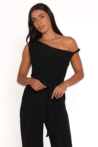 Katarina Off Shoulder Jumpsuit Black