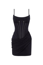 Chic fitted corset mini dress Parisienne