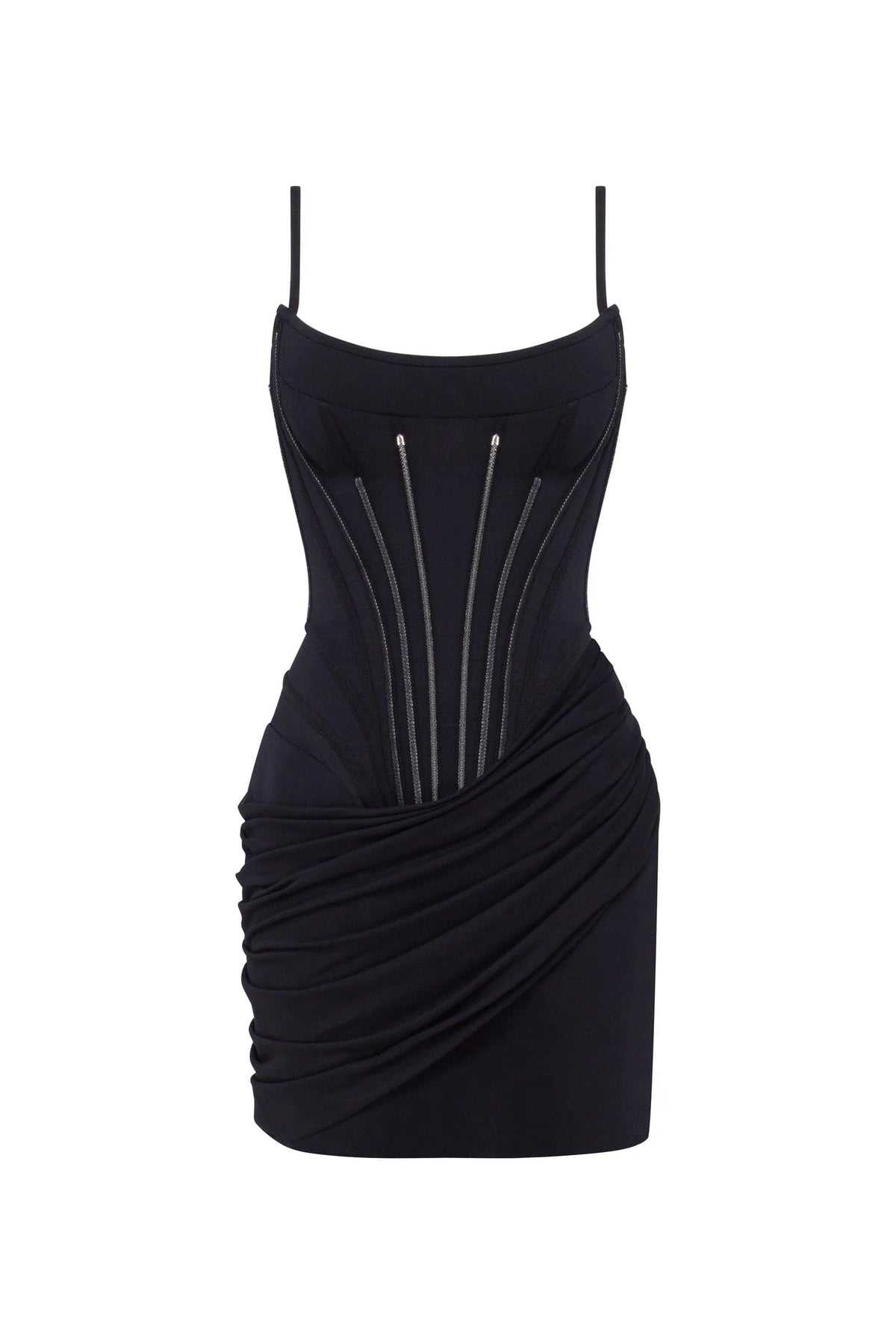 Chic fitted corset mini dress Parisienne