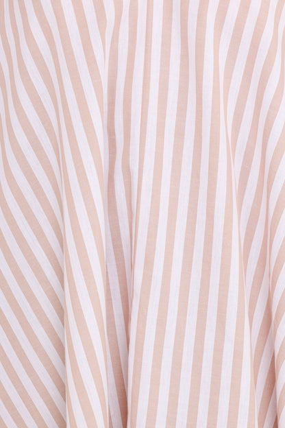 Doran Mini Dress Beige White
