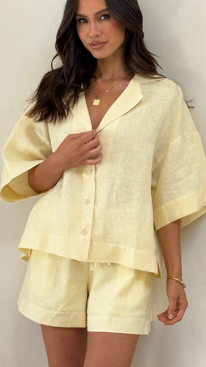 Luna Shorts Yellow