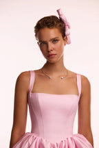 Adorable pink mini dress with puffy skirt Glow Up