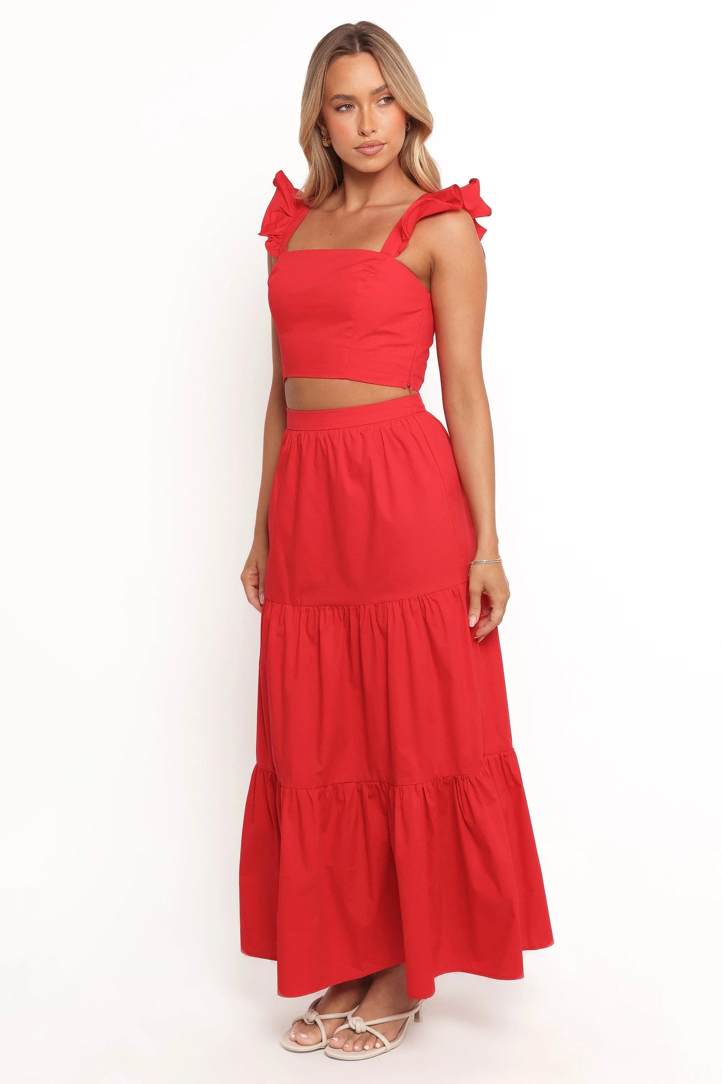 Roxia Skirt Set Red