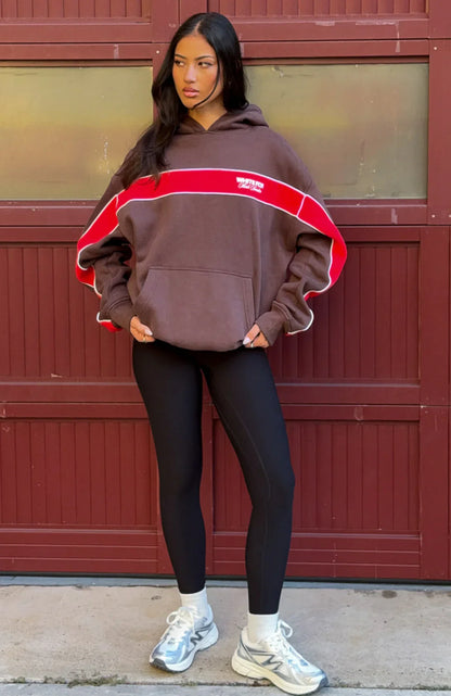 Studio 17 Jules Oversized Hoodie Chocolate