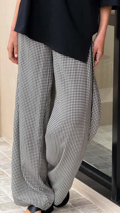 Zoelle Pants Black Gingham