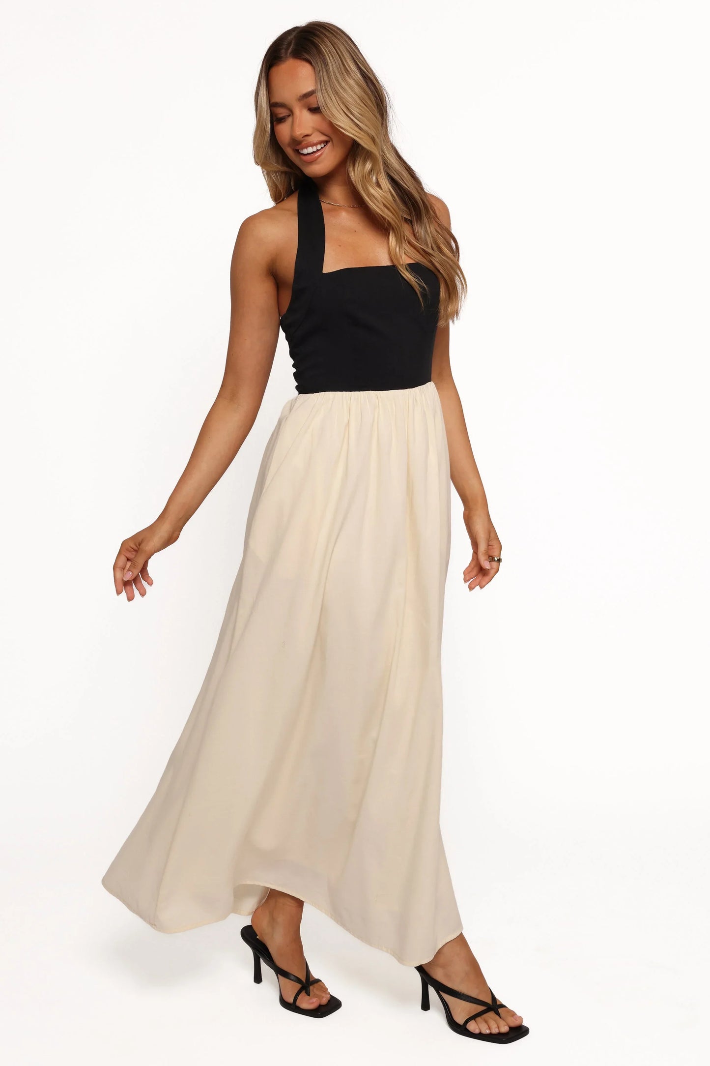 Jayden Maxi Dress Black Cream