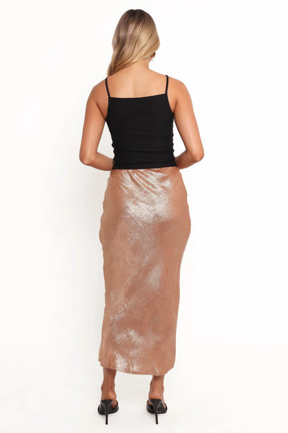 Mata Midi Skirt Golden Sand