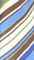 Saranya Scarf Top and Maxi Skirt Set Blue Khaki Stripe