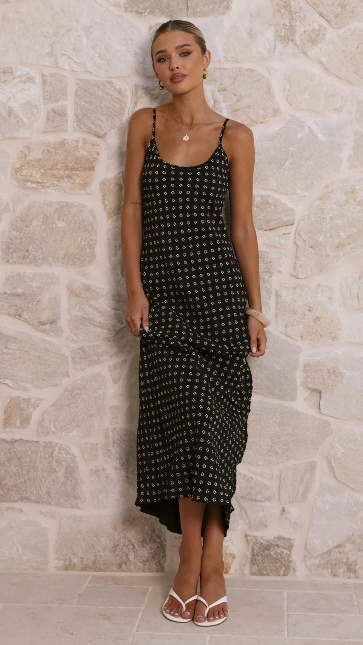 Shania Maxi Dress Black Floral