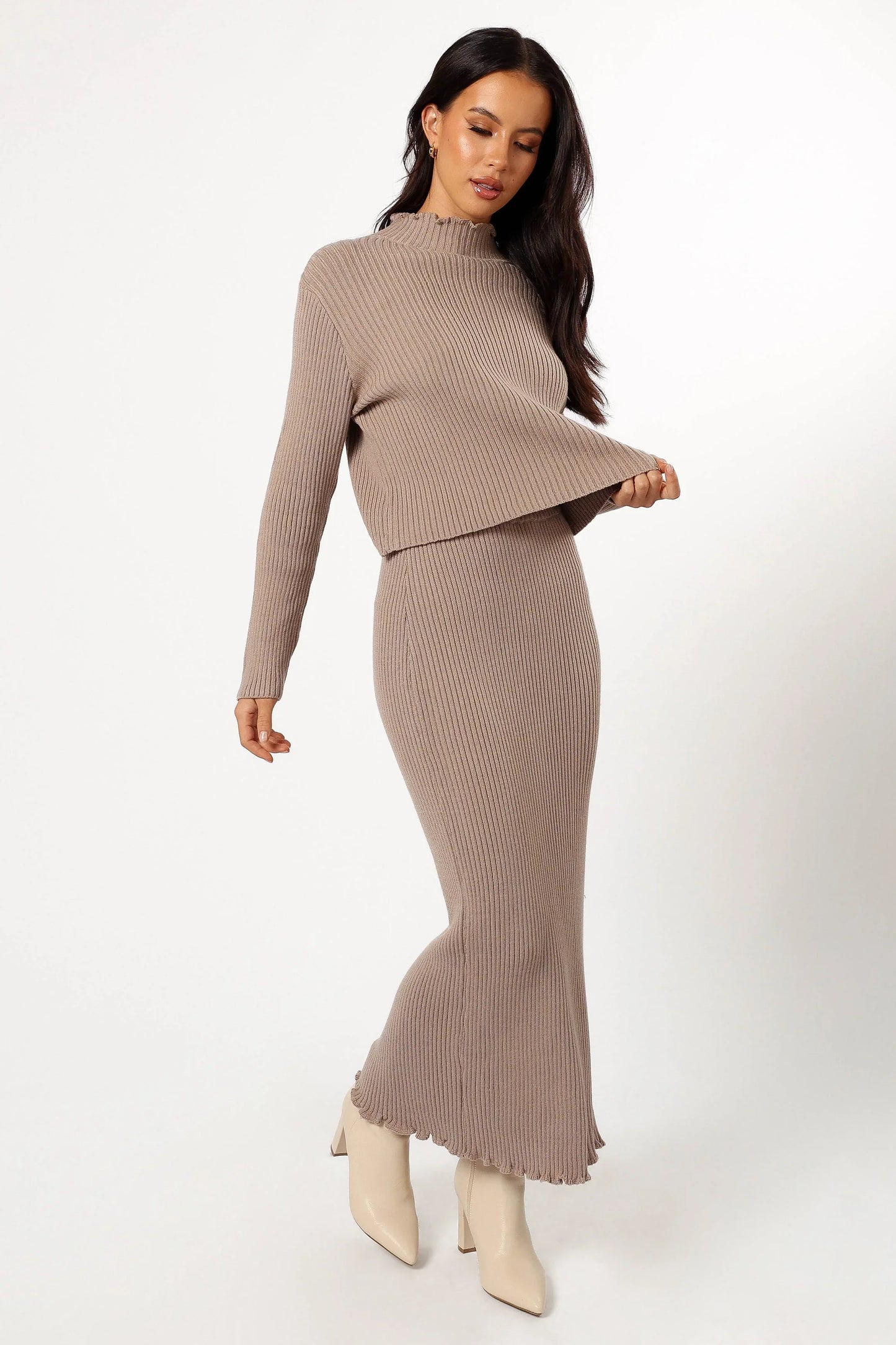 Payton Knitted Set Taupe