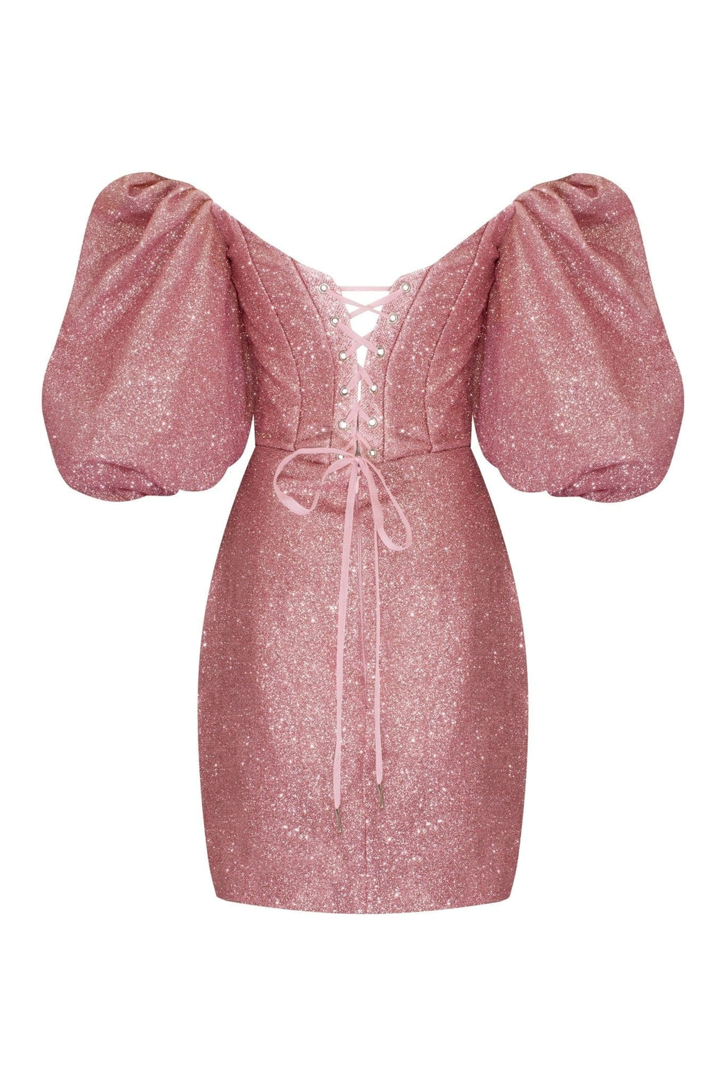 Rose Cute mini dress with doll sleeves