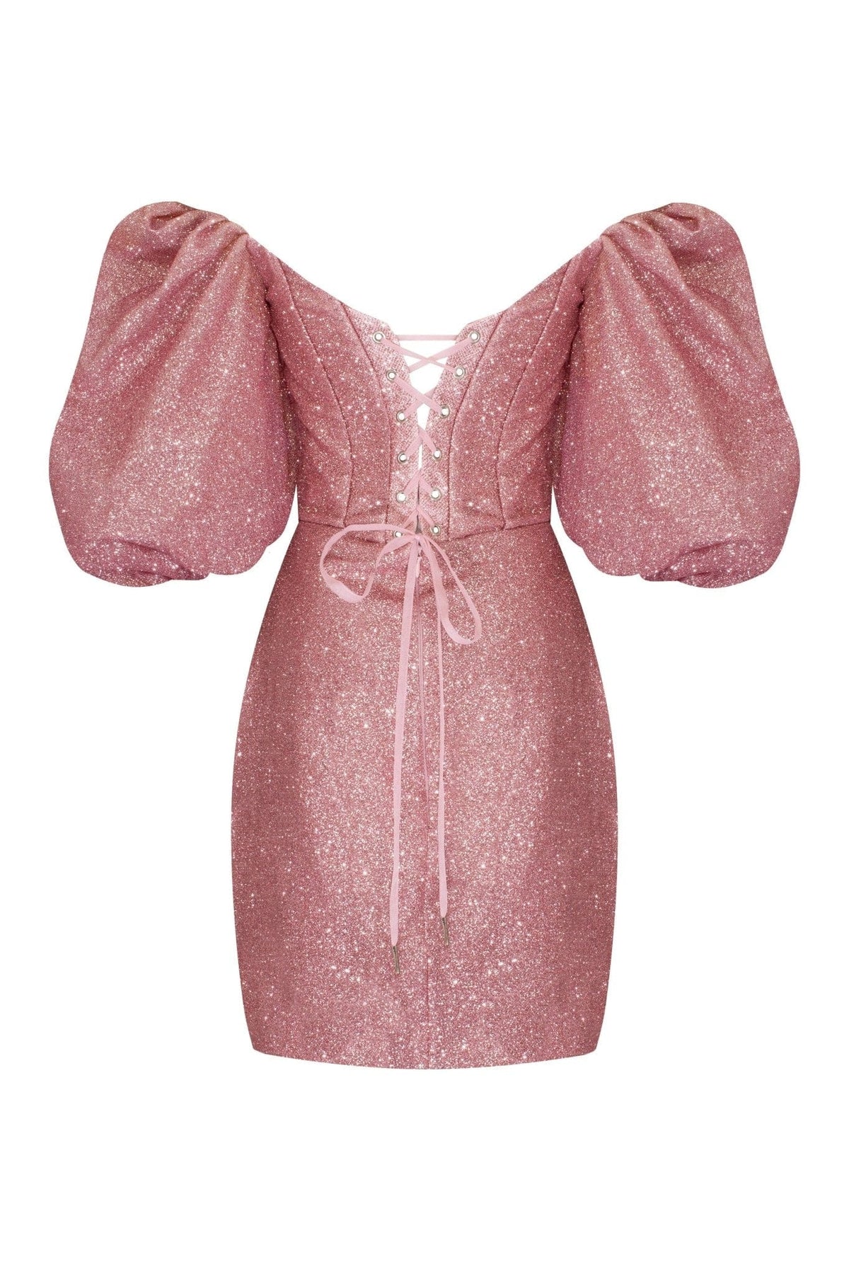 Rose Cute mini dress with doll sleeves