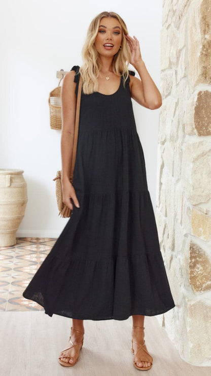 Jaliyah Midi Dress Black