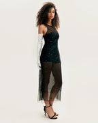Sensational sheer lace maxi dress Xo Xo