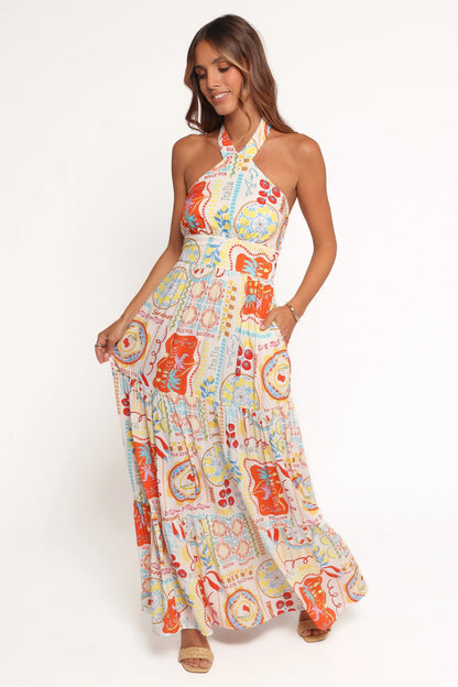 Jelena Maxi Dress Aelia Print