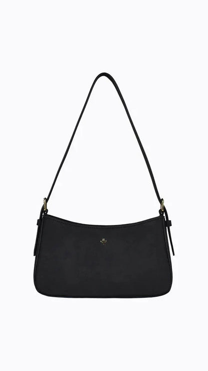 Lilu Shoulder Bag Black Suede