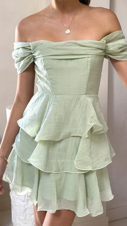 Lanelle Mini Dress Sage