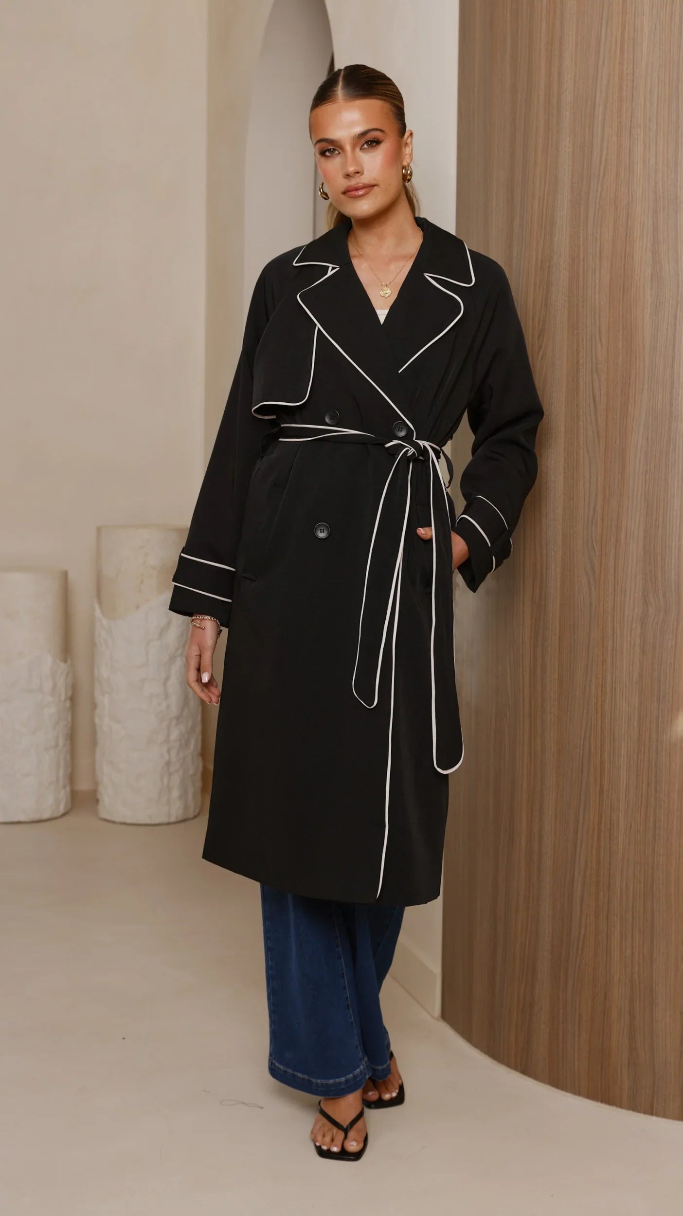 Blanca Trench Coat Black